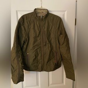 Green light puffer jacket